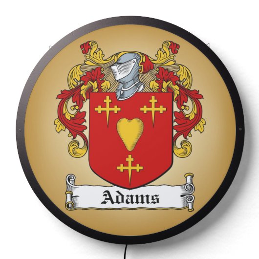 Adams Coat of Arms LED Sign (Lights Off)