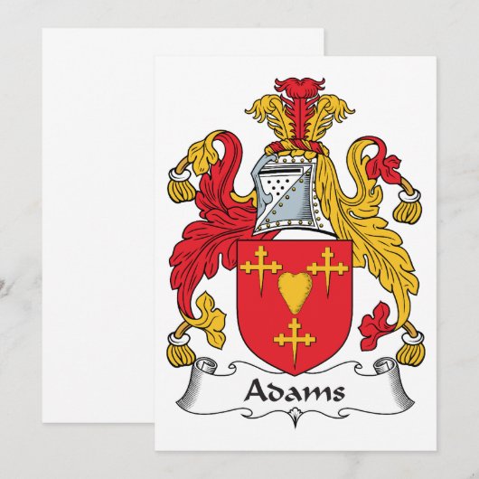 Adams Family Crest (Front/Back)