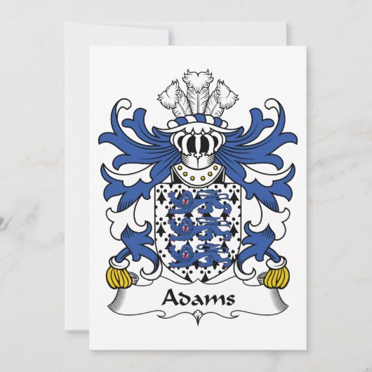 Adams Family Crest (Front)