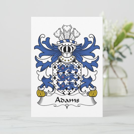 Adams Family Crest (Standing Front)