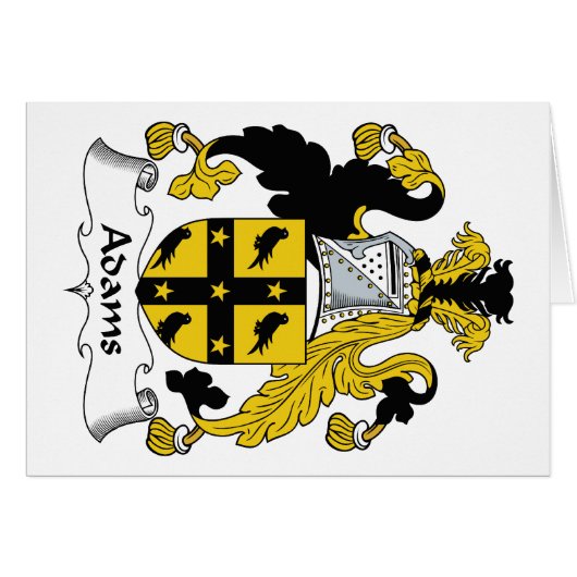 Adams Family Crest Cards (Front Horizontal)