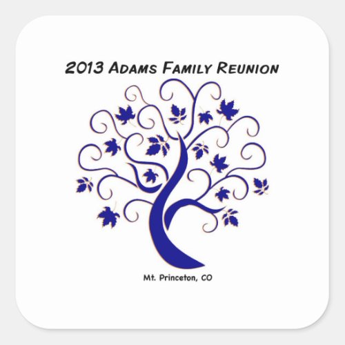 Adams Family reunion sticker