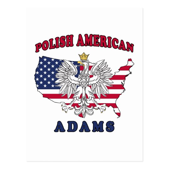 Adams Massachusetts Polish Postcard