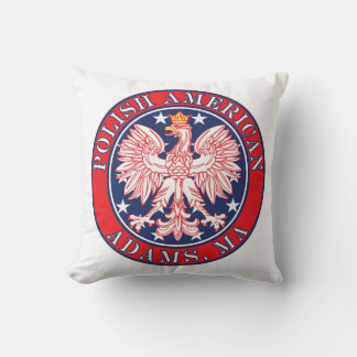 Adams Massachusetts Polish Throw Pillow