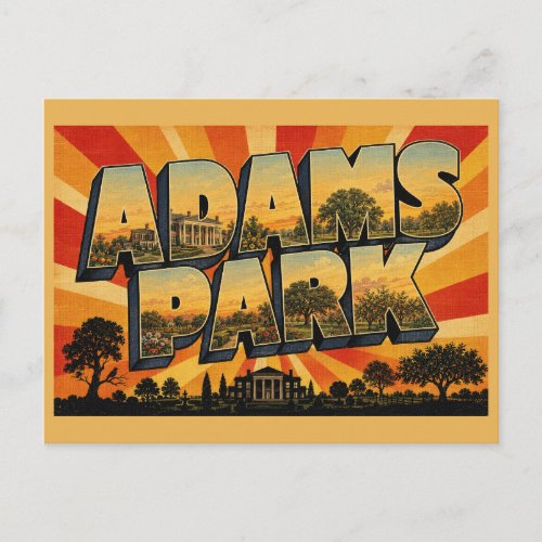Adams National Historical Park MA Vintage Travel Postcard