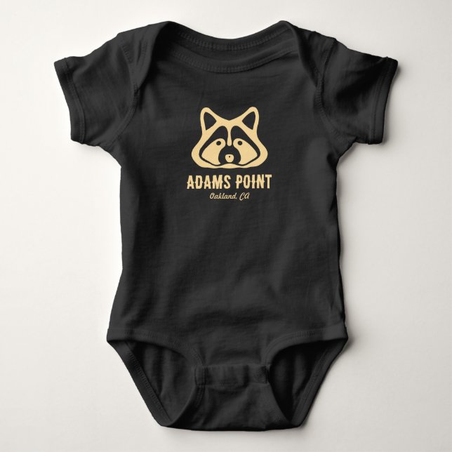 Adams Point Raccoon Baby T-Shirt Bodysuit (Front)