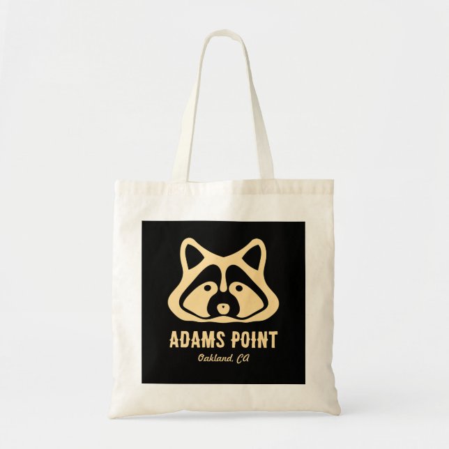 Adams Point Raccoon Tote Bag (Front)