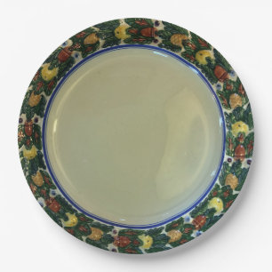 Adams TitianWare Della Robbia c1900 hand painted Paper Plates