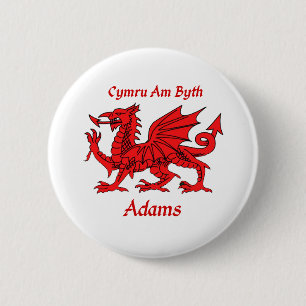 Adams Welsh Dragon Button