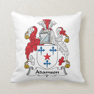 Adamson Family Crest Throw Pillow