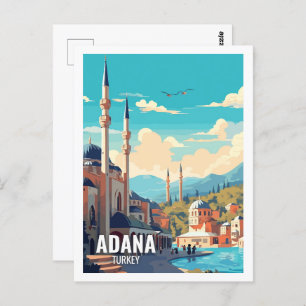 Adana Turkey Famous Travel Places Postcard