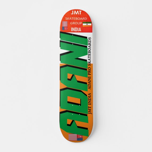 ADANI   JMT INDIA 7 3/4" Skateboard Deck (Front)
