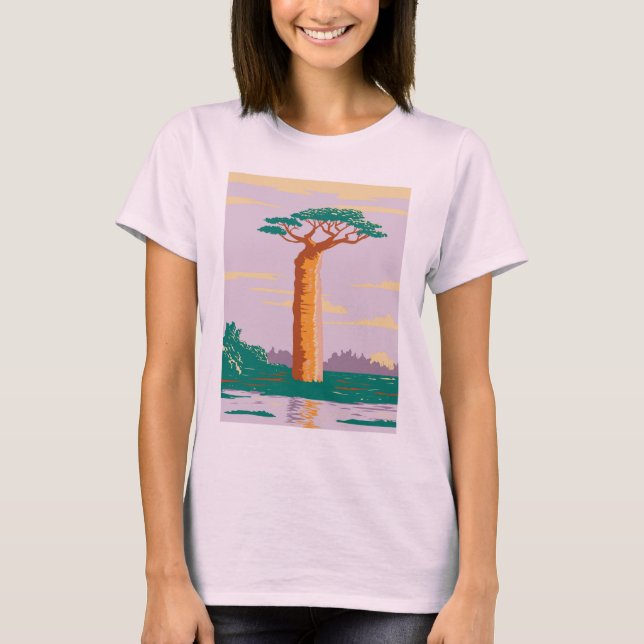 Adansonia grandidieri Madagascar Baobab T-Shirt (Front)