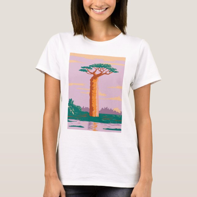 Adansonia grandidieri Madagascar Baobab T-Shirt (Front)