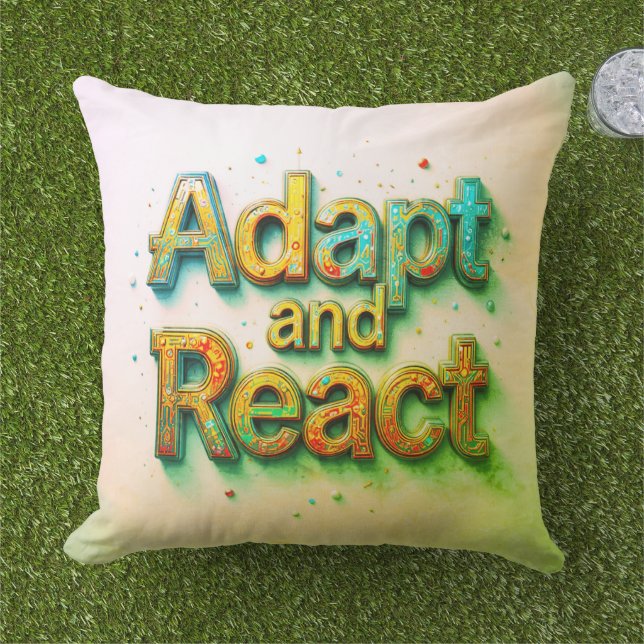 Adapt and React Outdoor Pillow (Grass)