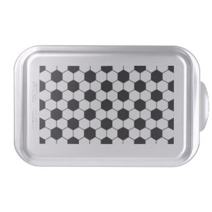 Adapted Soccer Ball pattern Black White Cake Pan