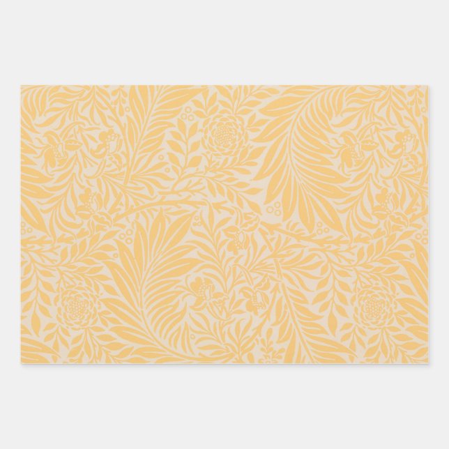 Adapted William Morris larkspur pattern Wrapping Paper Sheets (Front)
