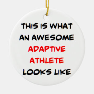 adaptive athlete, awesome ceramic ornament