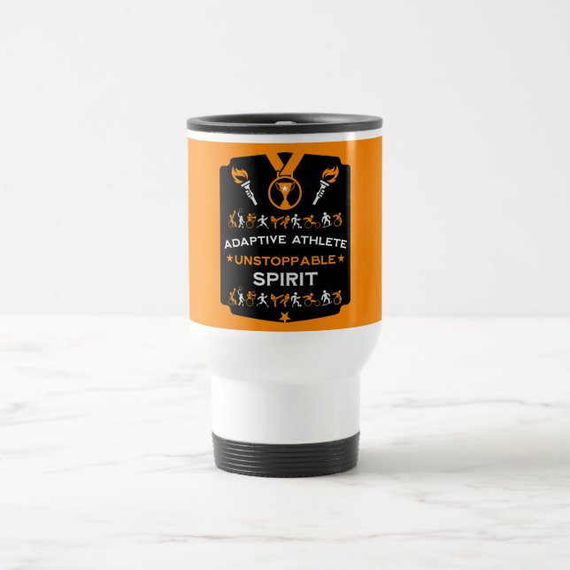 Adaptive Disabled Sports Gift Travel Mug (Center)