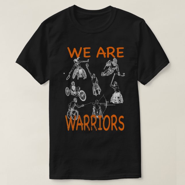 Adaptive Sports Wheelchair Basketball Tennis Hocke T-Shirt (Design Front)