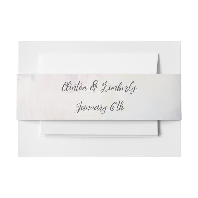 Adara Elegant Customizable Invitation Belly Bands Band (Front Example)