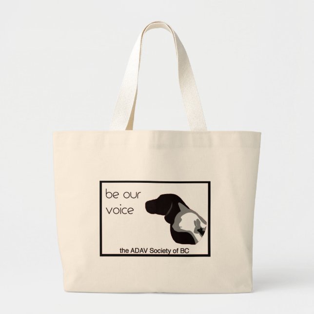 ADAV - Design by Beth Large Tote Bag (Front)