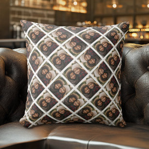 Add 1 Photo - Make a Funky Pattern All Over Custom Throw Pillow