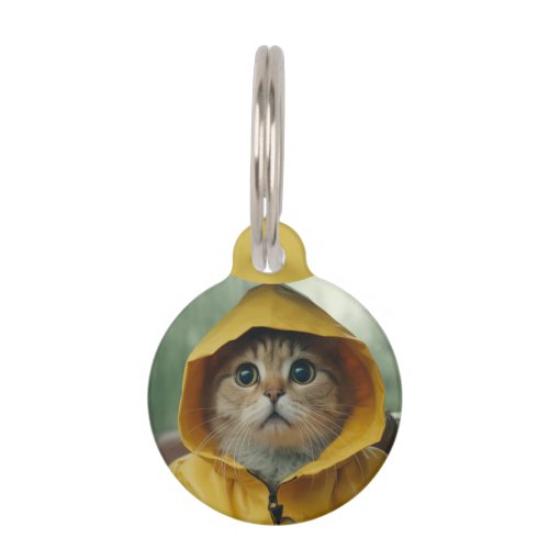 Add 1 Photo with Custom Text on the Back Pet ID Tag