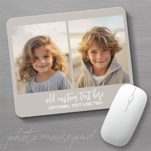 Add 2 Photos - Simple Collage Mouse Pad