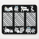 Add 3 Photos Mousepad White Dogs at Zazzle