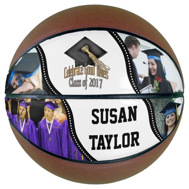 ADD 4 PHOTOS Class of 2017 Graduation Celebration Basketball (Front)