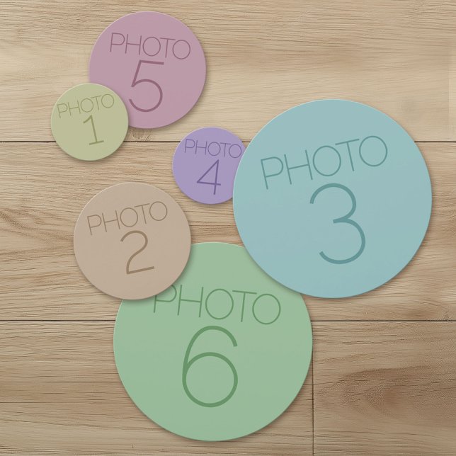 Add 6 Photos and Create Your Own Confetti (Custom Confetti)