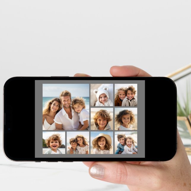 Add 9 of Your Favorite Photos ro this Grid Card (Front Digital)