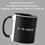 Add A Birth Date, Anniversary, Name, & Message etc Mug<br><div class="desc">Add any date, Anniversary, Birthday, Graduation, or any other significant day, Add a 2nd line for a second date, or a name or two names, or other text or message. - See my store for this design in White on Black and also on Ladies and Kids T-Shirts, Hoodies, Mugs and...</div>