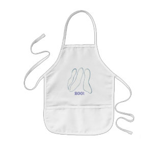 Add a face, ghost Halloween color in aprons