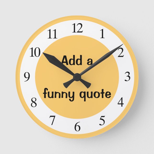 Add a funny quote clock (Front)