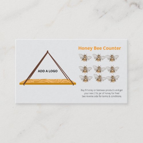 Add a Logo Honey Bee Loyalty Card
