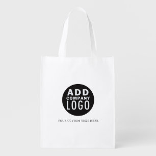 add a logo simple minimalist grocery bag