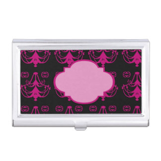 Add A Monogram Chandelier Design Business Card Holder