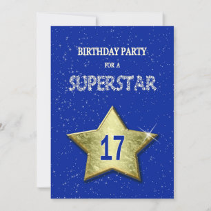 Add a name, 17th Birthday Party Invitation