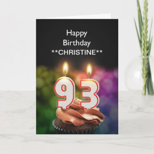 Add a name, 93rd birthday card