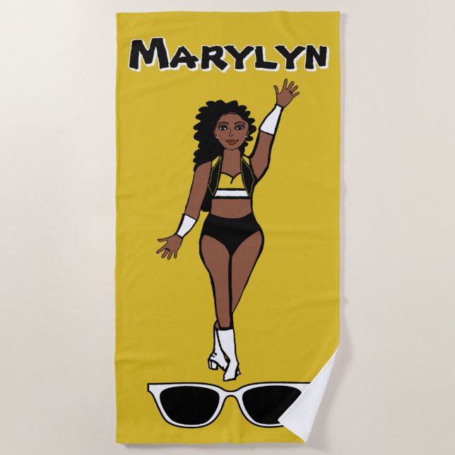 Add A Name  Beach Towel YBW (Front)