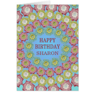 Add A Name Birthday Crochet Flowers Cards