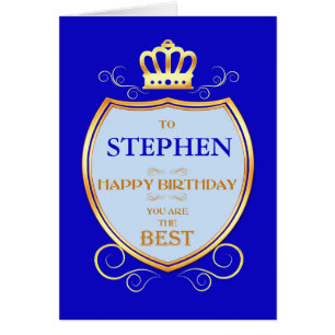 Add a Name Birthday with Shield Cards