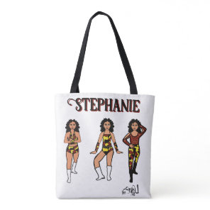Add a Name Dancer Red Yellow Camo #2 Tote Bag