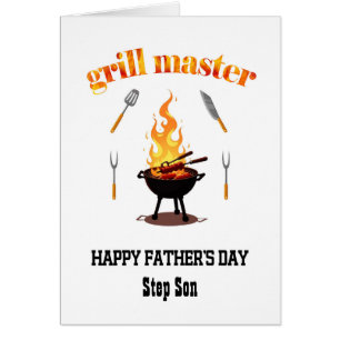 Add A Name Grill Master Fathers Day Cards
