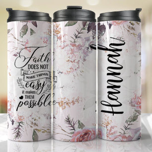 Add a Name Jesus Religious Faith God Prayer Thermal Tumbler