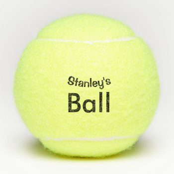 Add A Name Personalized Tennis Balls by BiskerVille at Zazzle