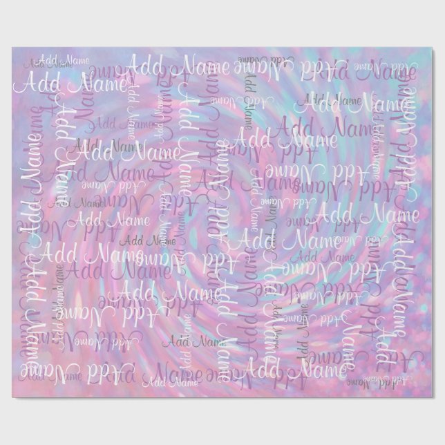 Add a Name Wrapping Paper (Flat)