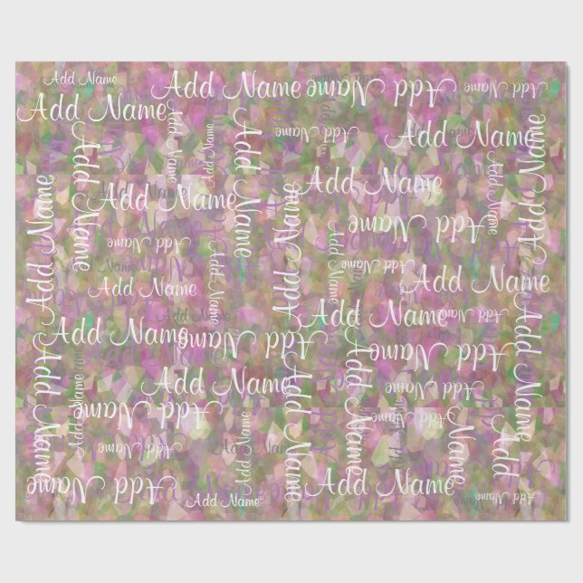 Add a Name Wrapping Paper (Flat)